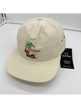 Brixton Chicago leisure Snapback Hat Plam Fox off white Adjustable Cap OSFA NEW